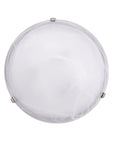 the front view of Brushed Nickel 2-light 12" Flush Mount ceiling light with E26