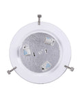 the inside view of Brushed Nickel 2-light 12" Flush Mount ceiling light with 3 E26 bases