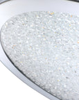 LED dimmable chrome 14" flush mount ceiling light details