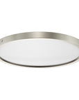 LED dimmable brushed nickel 15" flush mount ceiling light