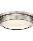 LED dimmable brushed nickel 14" flush mount ceiling light