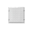the back view of the 2x2ft matte white commercial LED Backlit Panel light