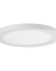 LED dimmable matte white 12" flush mount ceiling light
