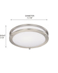 [1200xx] MRLCL200 LED Flush Mount Ceiling Light 3CCT