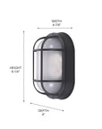 [200302] MRLOT003 LED Outdoor Flush Mount Wall Light Vertical