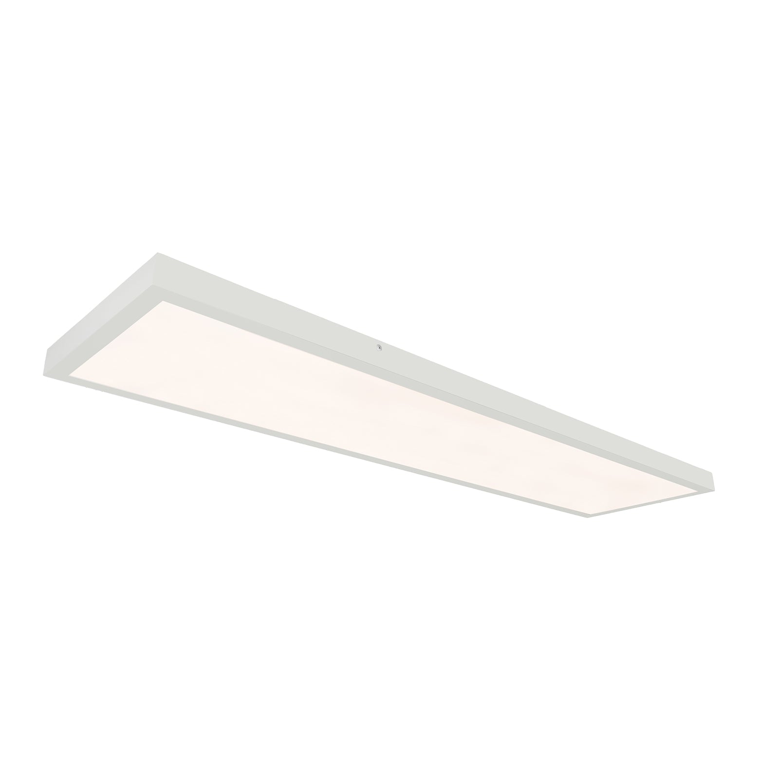 LED dimmable 15" rectangle brushed nickel flush mount ceiling light 