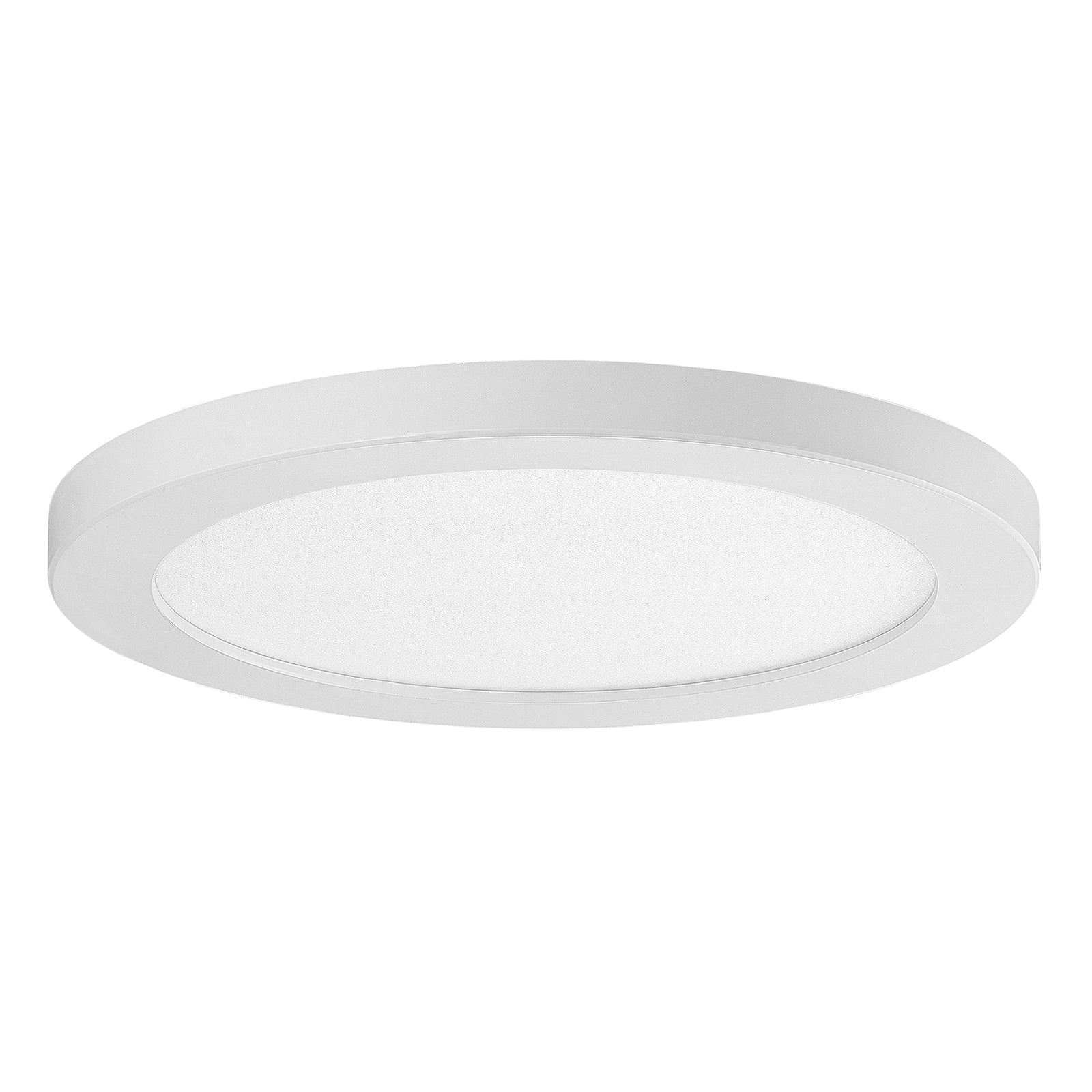 LED dimmable matte white 12" flush mount ceiling light 