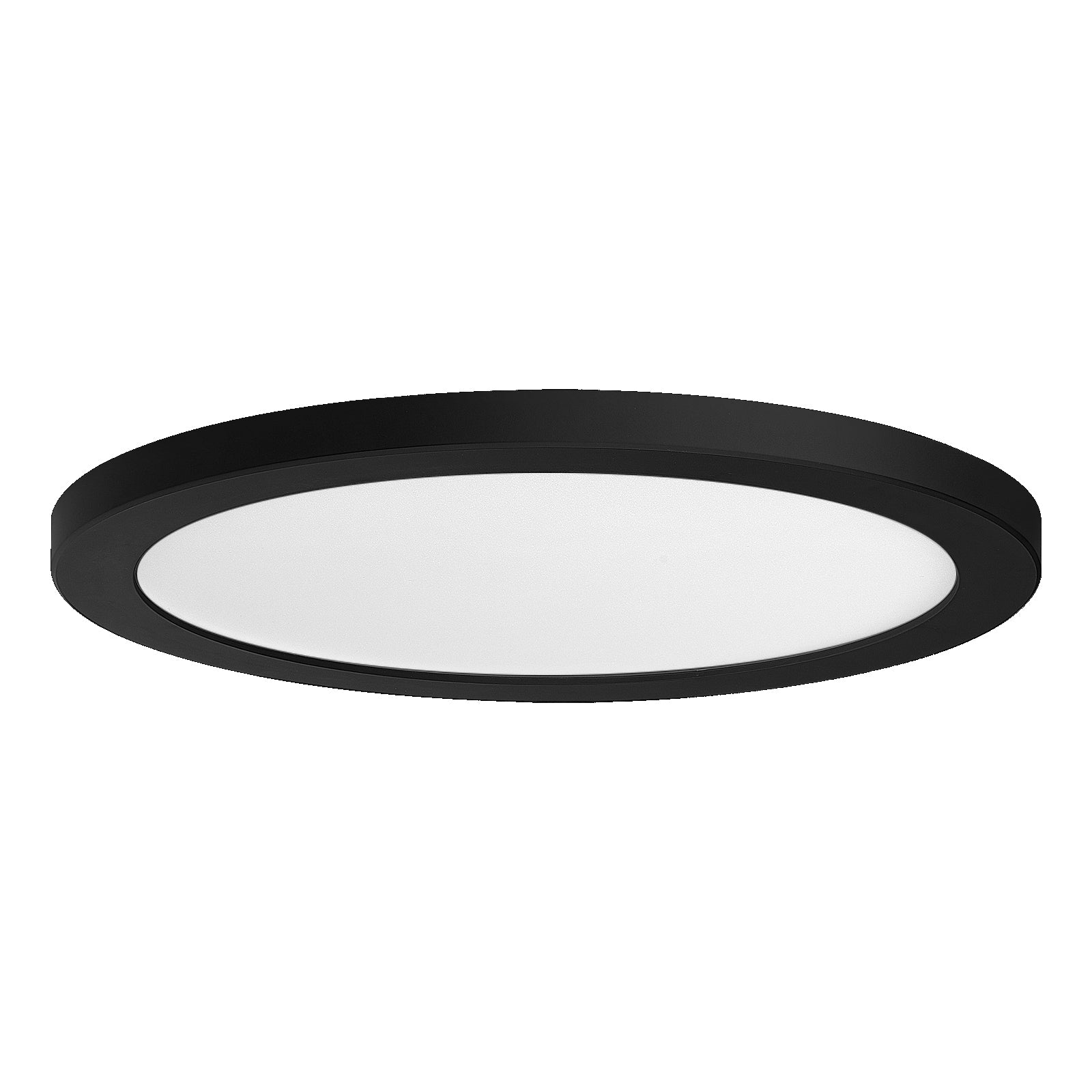 LED dimmable matte black 15&quot; flush mount ceiling light 